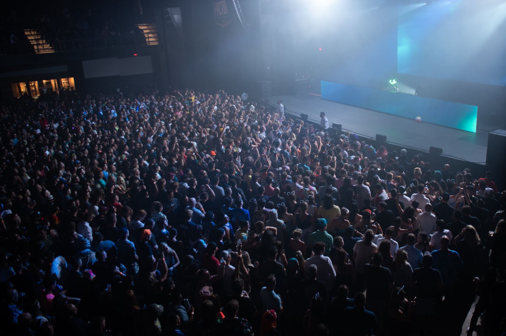 Deadmau5 performs at the Factory's grand opening